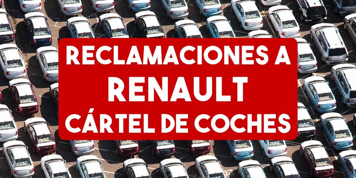 Reclamar indemnización a Renault por cártel de coches