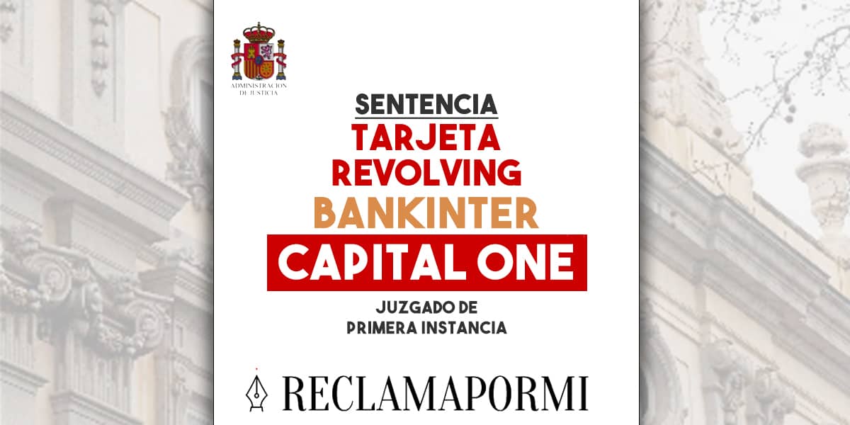 Sentencias revolving bankinter capital one